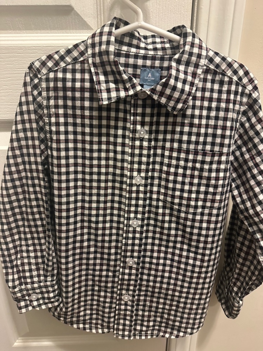 🎉BUNDLE 10 for $30🎉GAP KIDS • Boys Black and White Check Button-Down Shirt
